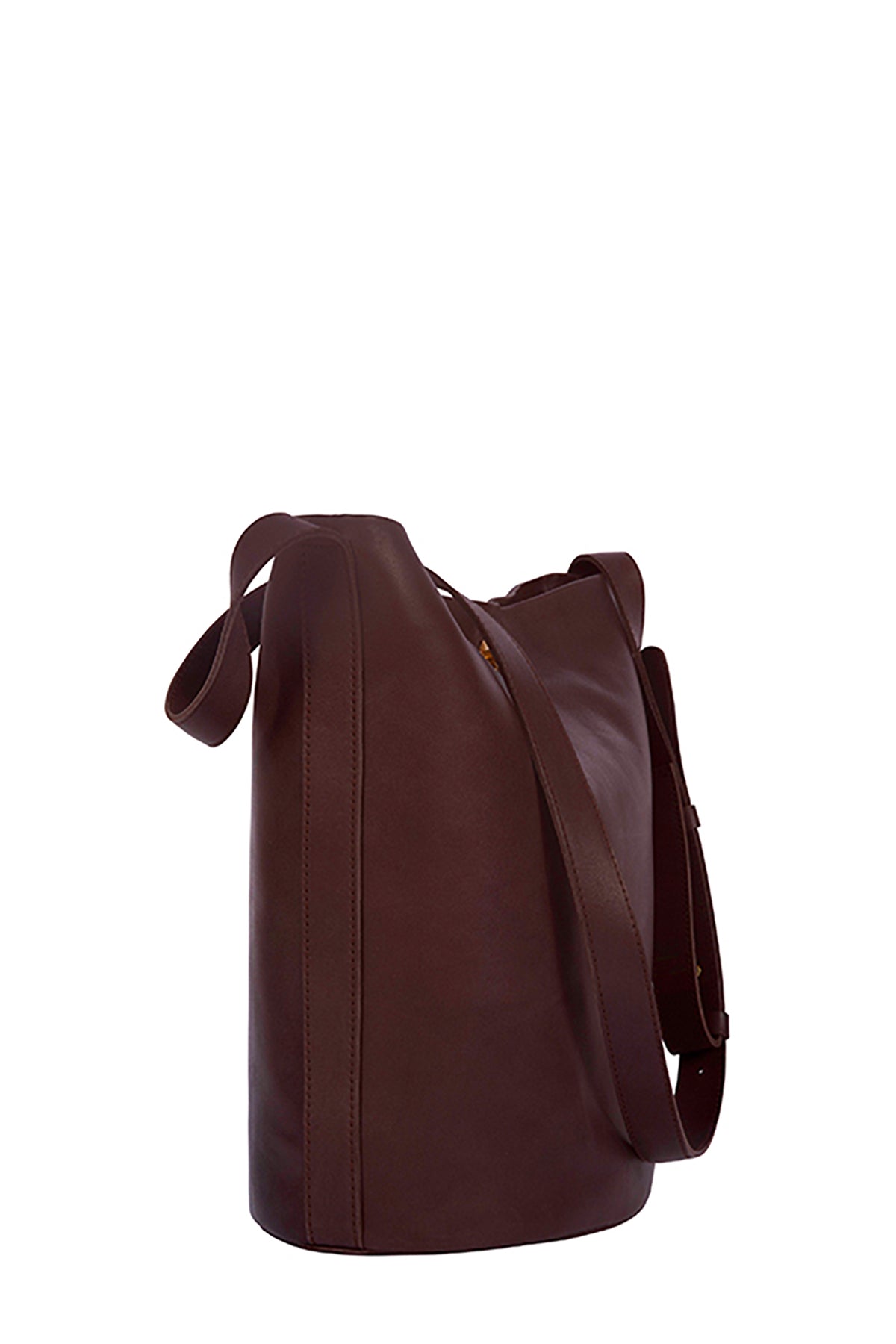 BUTTONED BUCKET BAG