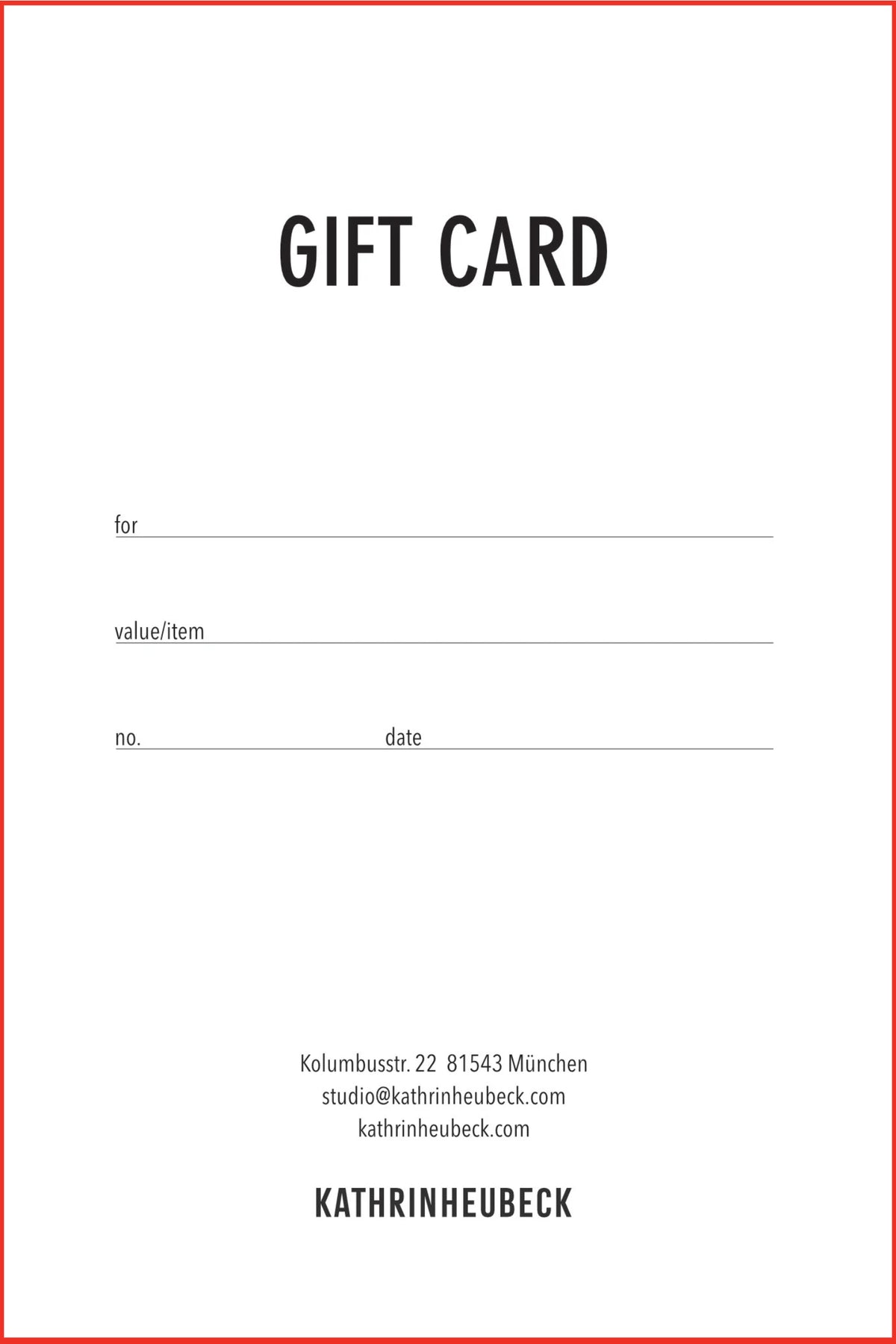 GIFT CARD