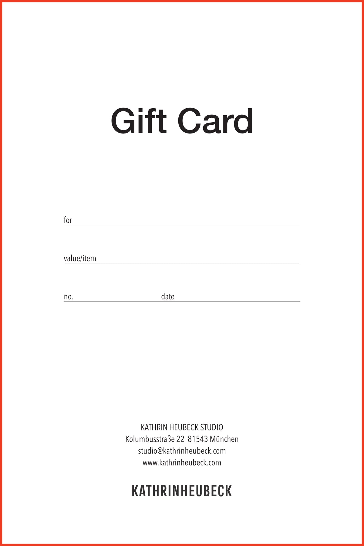 GIFT CARD