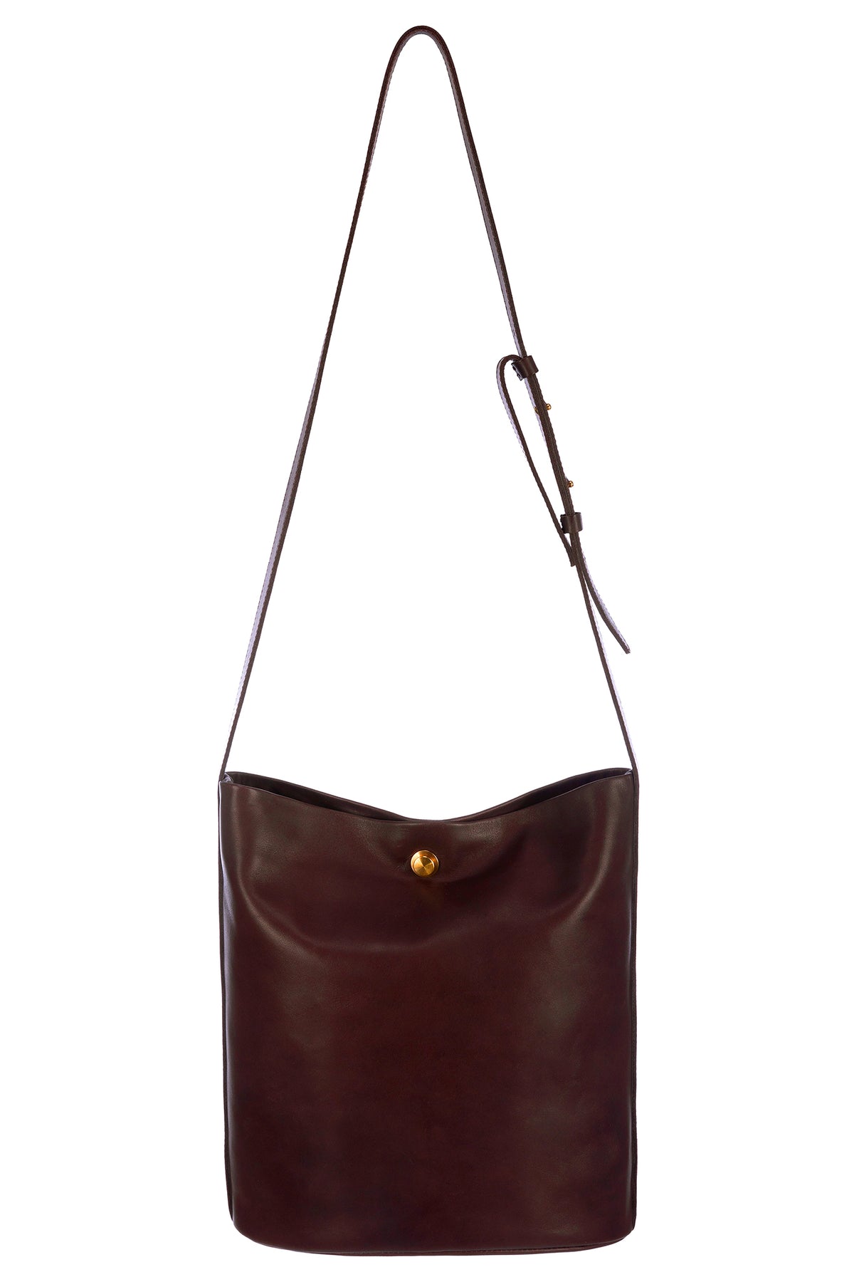 BUTTONED BUCKET BAG